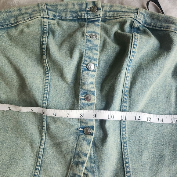 H&M denim bandeau/strapless top sz L BNWT - Picture 11 of 15